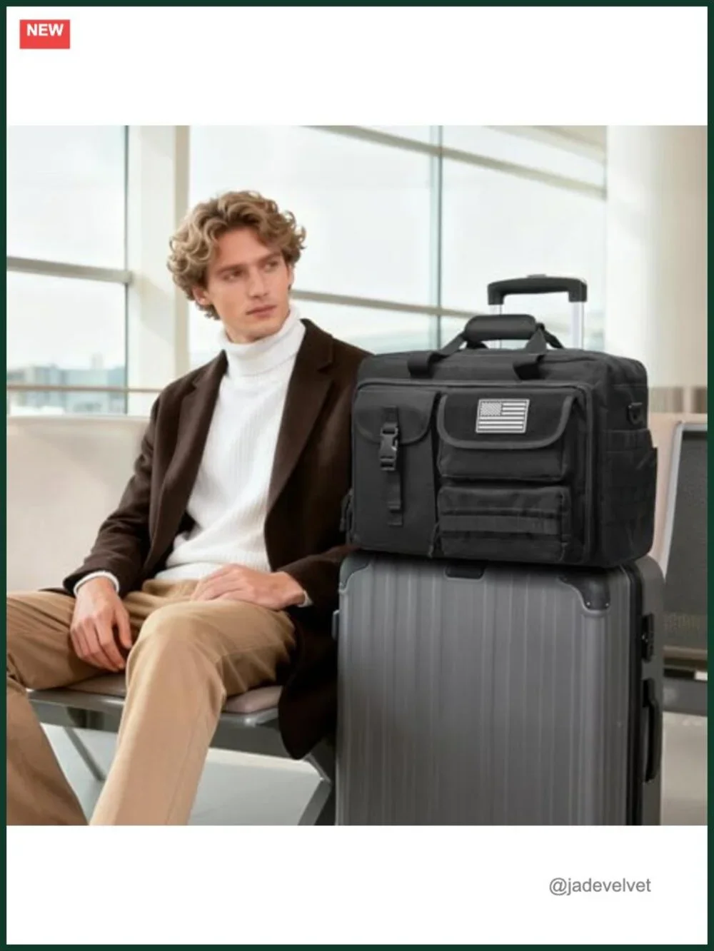 3-in-1 Tactical Laptop Messenger Bag Men 17.3